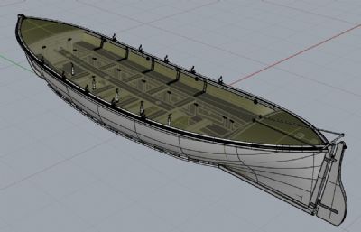 木船rhino模型