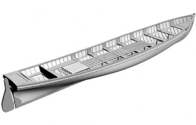 木船,小船rhino模型