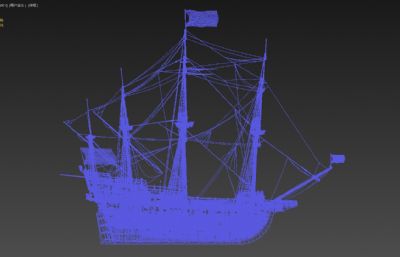 次世代风帆战舰内部构造,多桅帆船,幽灵船剖面
