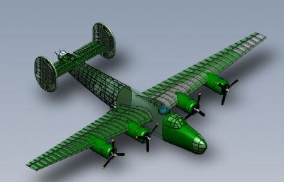 B-24 轰炸机框架1