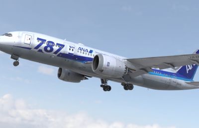 海南航空波音787客机,民航飞机,带驾驶室,头等舱,经济舱,7种涂装