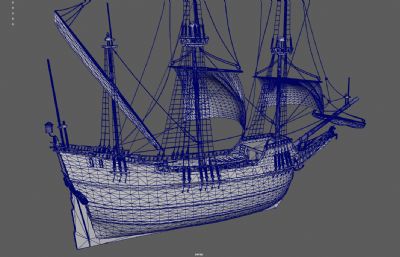 荷兰帆船,海盗船,远洋船