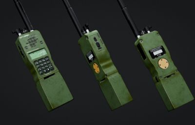 无线电对讲机3dmax模型