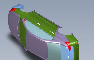 轿车车壳solidworks模型