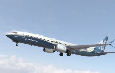 波音737max10客机,8套涂装