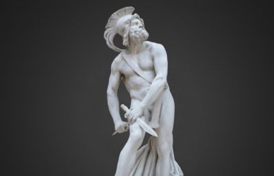 卢浮宫雕塑组合,OBJ塌陷模型