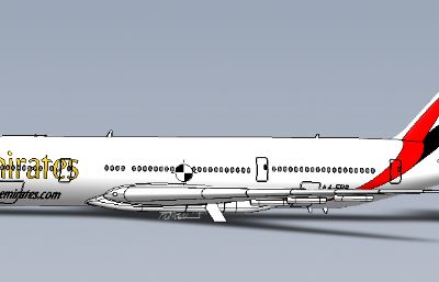 波音777-300er客机solidworks模型