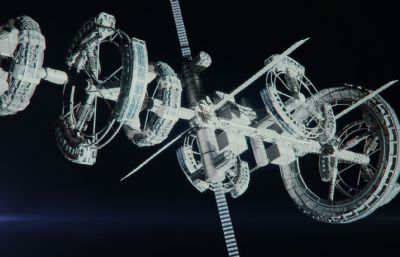 太空宇宙空间站组件模型