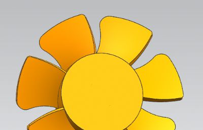 2个叶轮叶片UG模型