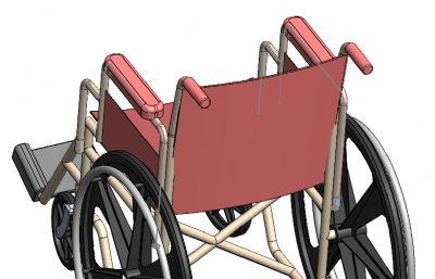 輪椅三維模型