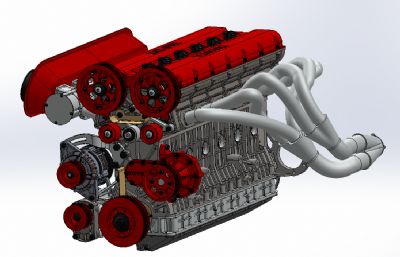 2JZ-GTE賽車發(fā)動(dòng)機(jī)模型