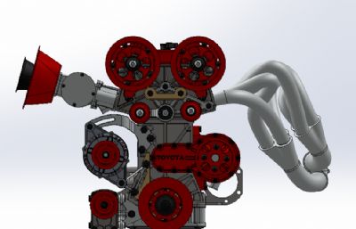 2JZ-GTE賽車發(fā)動(dòng)機(jī)模型