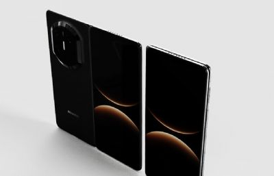 華為 Mate X7模型,HUAWEI Mate X7 keyshot,C4D模型