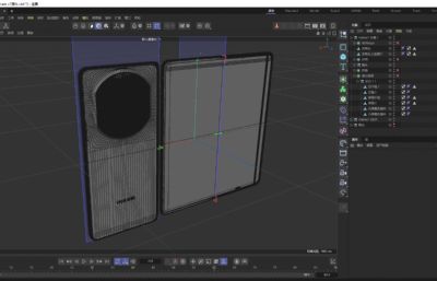 華為 Mate X7模型,HUAWEI Mate X7 keyshot,C4D模型