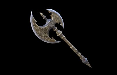 双刃斧 斧子斧头 战斧游戏武器