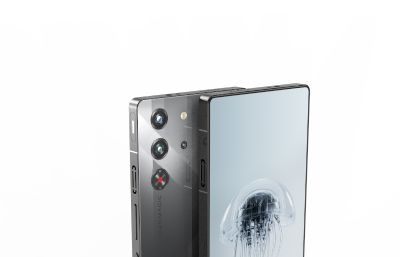 红魔 10Pro 暗夜骑士手机C4D模型,有keyshot模型