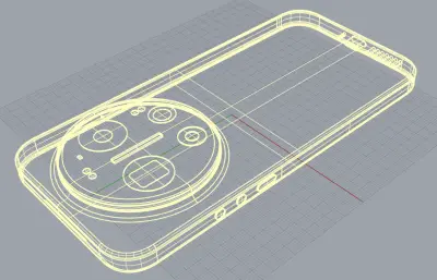小米 17 Ultra手機(jī)3D模型
