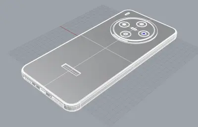 VIVO Y500 PRO 5G手機(jī)3D模型