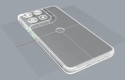 聯(lián)想Moto G67 Power手機(jī)3D模型