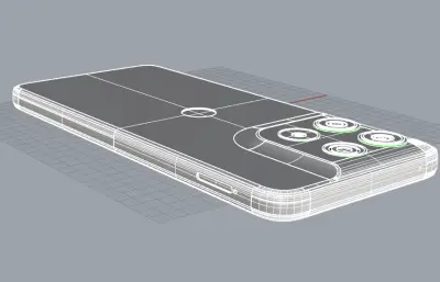 聯(lián)想Moto G67 Power手機(jī)3D模型