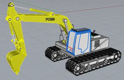 挖掘機(jī)rhino模型