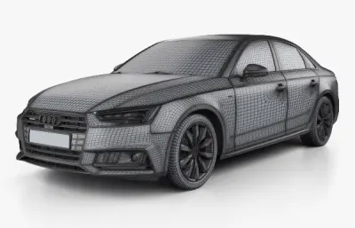 奧迪 A4 B9 S-line汽車,帶內(nèi)飾