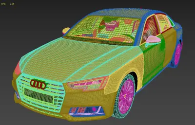 奧迪 A4 B9 S-line汽車,帶內(nèi)飾