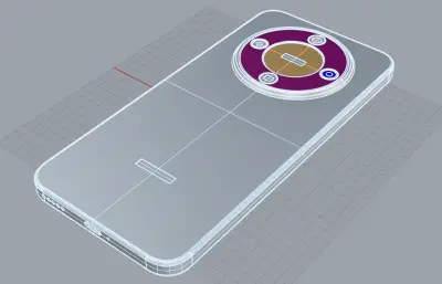 榮耀X70手機3D模型