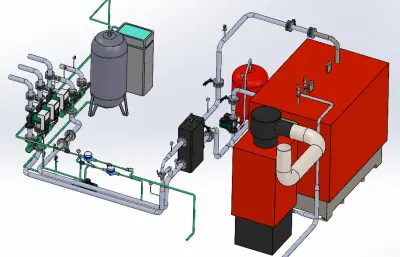 200千瓦固體燃料鍋爐房
