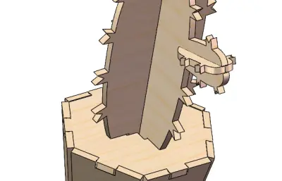 木制拼裝玩具仙人掌