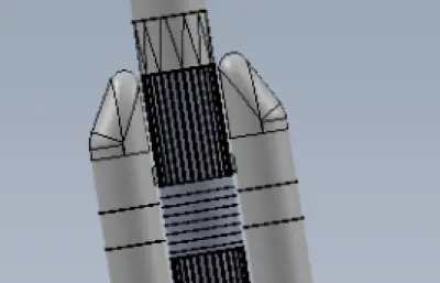 印度LVM3運(yùn)載火箭簡易模型