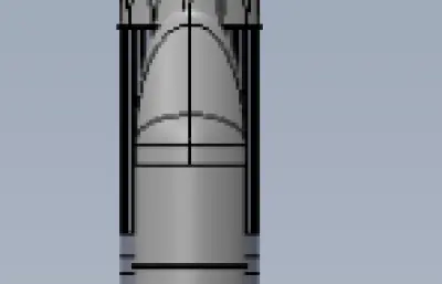 印度LVM3運(yùn)載火箭簡易模型