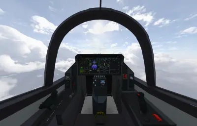 F-35B閃電 Ⅱ隱身戰(zhàn)斗機(jī),帶駕駛艙,掛載武器