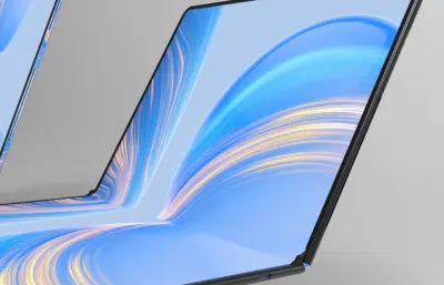 華為HUAWEI MateBook Fold 非凡大師電腦模型 C4D fbx ksp