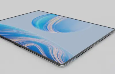 華為HUAWEI MateBook Fold 非凡大師電腦模型 C4D fbx ksp