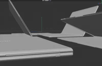 華為HUAWEI MateBook Fold 非凡大師電腦模型 C4D fbx ksp