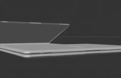 華為HUAWEI MateBook Fold 非凡大師電腦模型 C4D fbx ksp