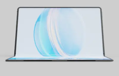 華為HUAWEI MateBook Fold 非凡大師電腦模型 C4D fbx ksp