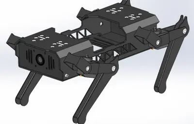 4條腿小小機(jī)械狗結(jié)構(gòu)