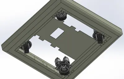 四輪萬向電動小車