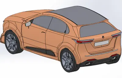 轎車造型CATIA模型