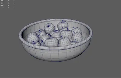 水果 竹編框+蘋果 水果盤