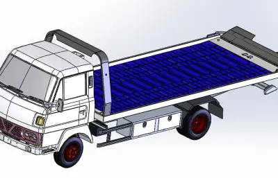 全落地式清障車(chē)全套數(shù)模