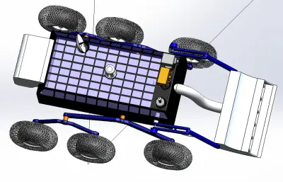 月球車(chē),六輪搖臂小車(chē)