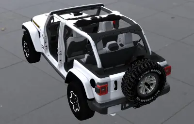 牧馬人JEEP吉普車(chē),越野車(chē),已塌陷