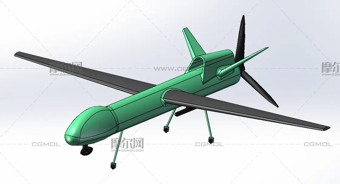 尾推式固定翼無人機