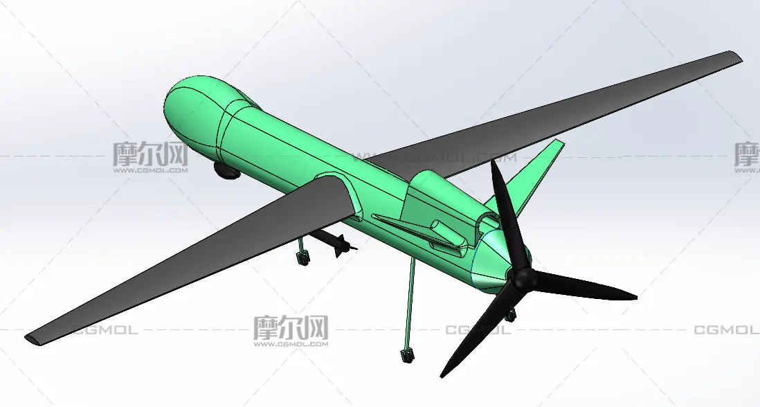 尾推式固定翼無人機