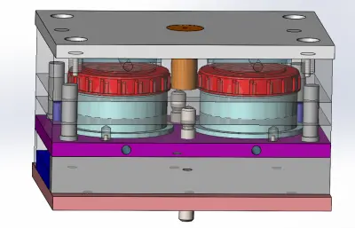 塑料瓶蓋注塑模具