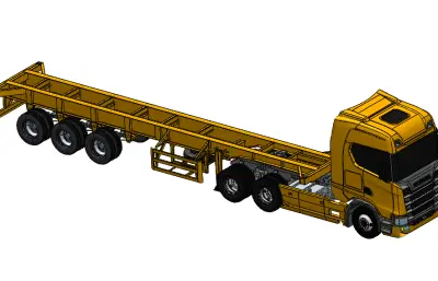 卡車拖車模型
