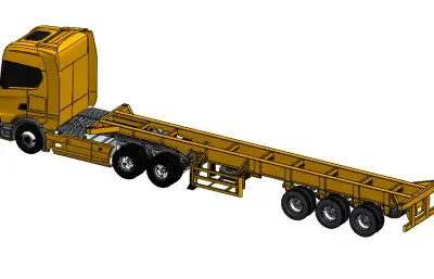 卡車拖車模型